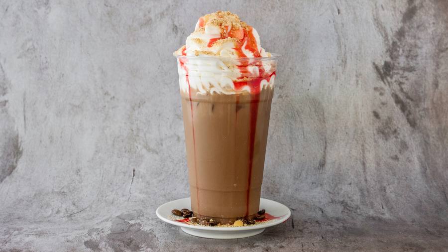 Strawberry shortcake latte.